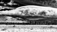 Clouds over San Francisco Peaks, near Flagstaff