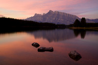 Two Jack Lake and Mount Rundle