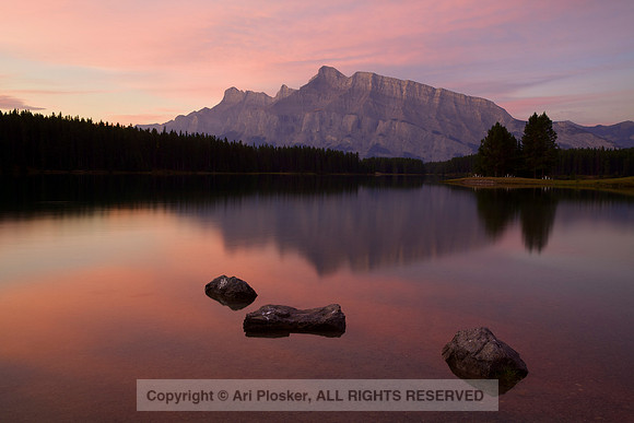 Two Jack Lake and Mount Rundle