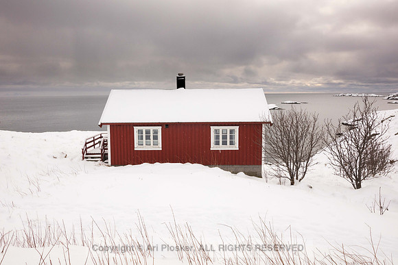 Red Hut near Hamnoy (No. 2563)