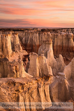 Pink Dawn at Coal Mine Canyon (No. 9123)