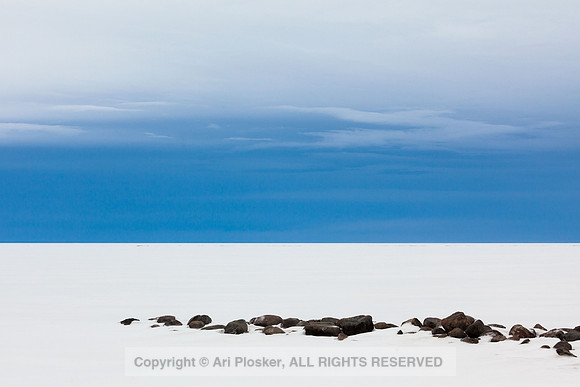 Rock Jetty in Winter (No. 25)