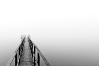Beachside Park Pier Foggy Morning (No. 4671)