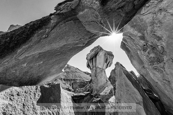 Natural Arch and Striated Hoodoo