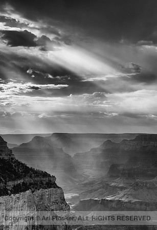 Storm and Lightrays From Shoshone Point (No. 345)