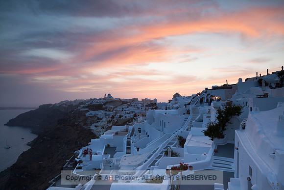 Sunset over Oia