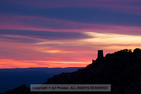 Dawn Over Desert View Watch Tower (No. 648)